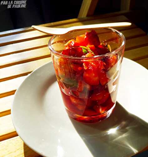 Tartare de tomates et de fraises