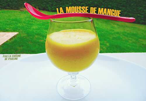 Verrine mousse de mangue