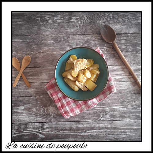 Aiguellettes de poulet et pommes de terre