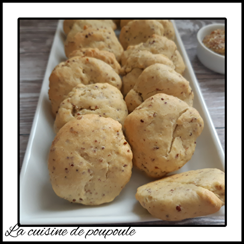 Biscuits à la moutarde à l’ancienne