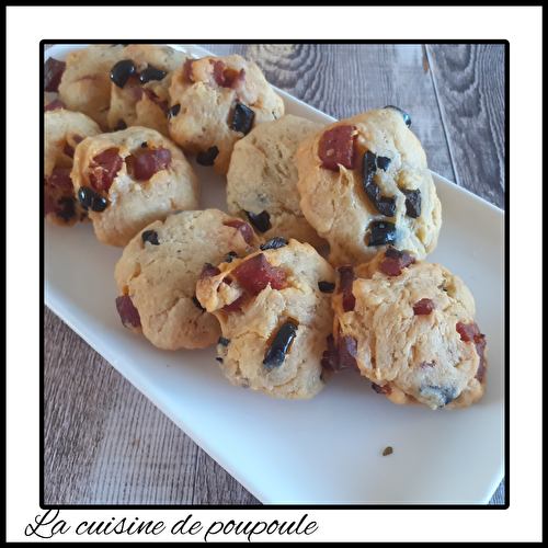 Cookies au chorizo et olives noires