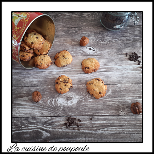 Cookies léger noix et pépites de chocolat