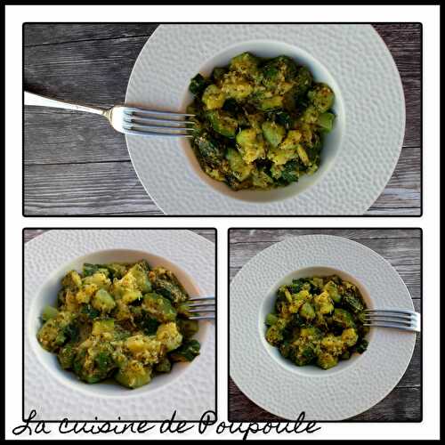 Courgettes au pesto