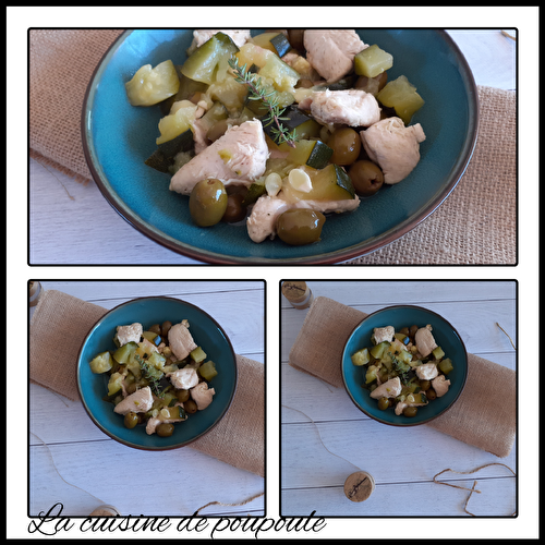 Courgettes aux poulets