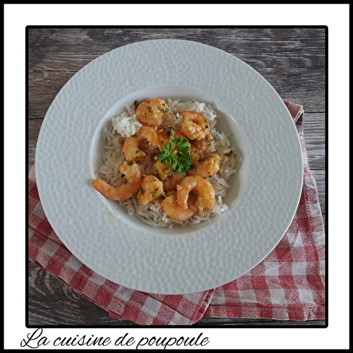 Crevettes asiatiques au beurre et à l’ail