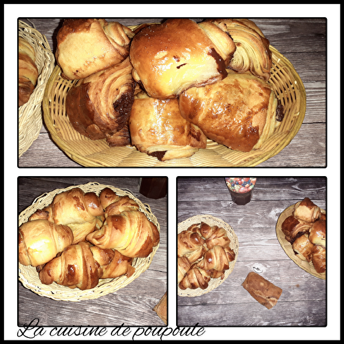 Croissant et pain au chocolat au kitchenaid de Christophe Fleder