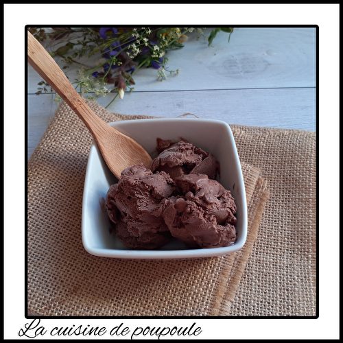 Glace au chocolat sans sorbetière