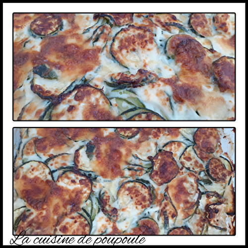 Gratin de courgettes sans œufs