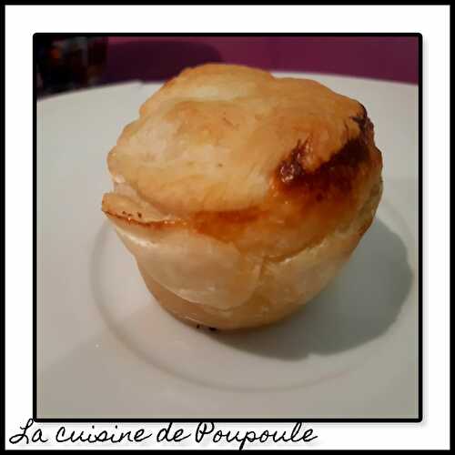 Mini tourte feuilleté pomme, spéculoos et miel