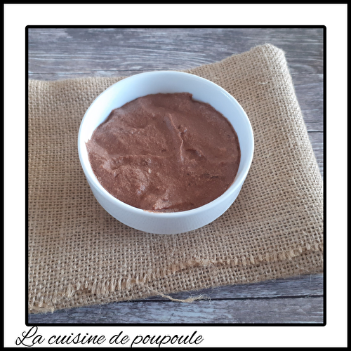 Mousse moelleuse au chocolat et fromage blanc