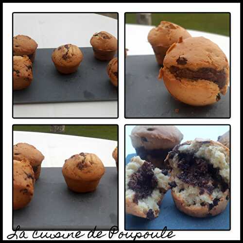 Muffins Américains Ultra Moelleux coeur de Nutella