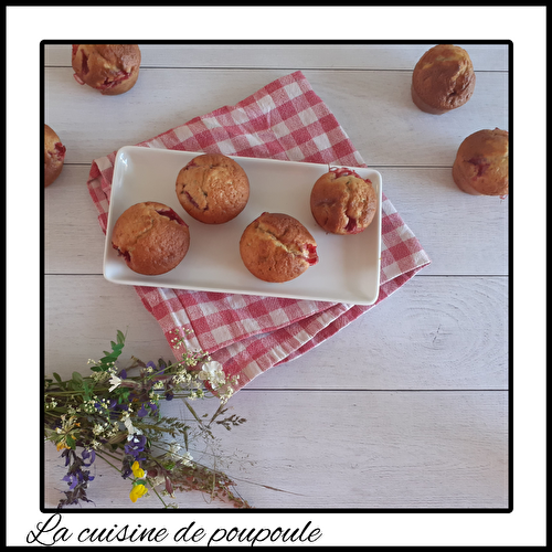 Muffins fraises et basilic