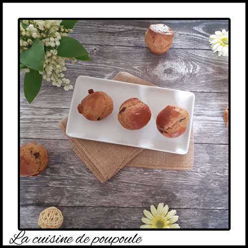 Petits moelleux amandes et pépites de chocolat