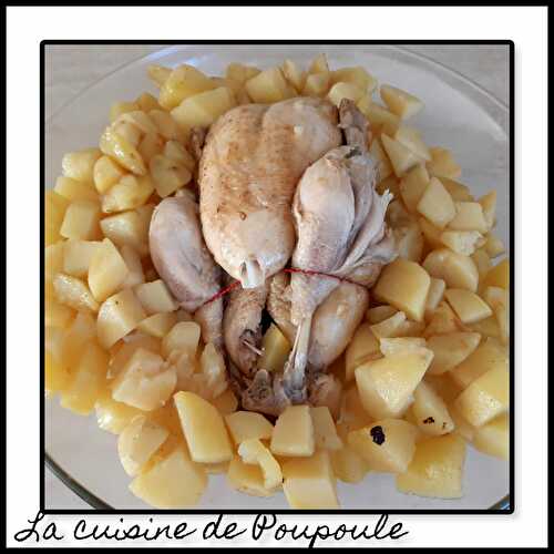 Poulet entier et ses pommes de terre (le tout au Paprika) au Cookéo