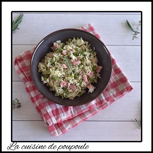 Riz aux petits pois