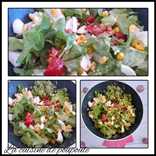 Salade verte, tomates, mozza