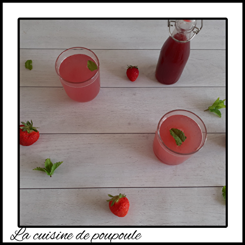 Sirop de fraise maison