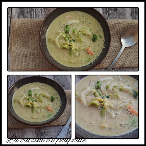 Soupe coco curry aux crevettes de Cyril Lignac