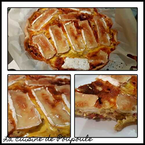 Tarte aux endives, bacon et camembert