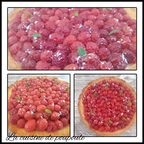 Tarte aux framboises