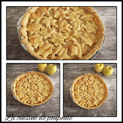 Tarte aux pommes étoilée