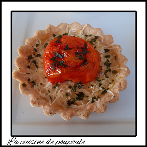 Tartelettes tomates, comté et moutarde