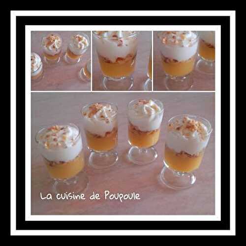 Verrines de poire croquantes au thermomix ou sans