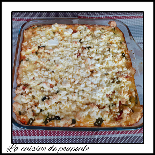 Clafoutis courgettes feta