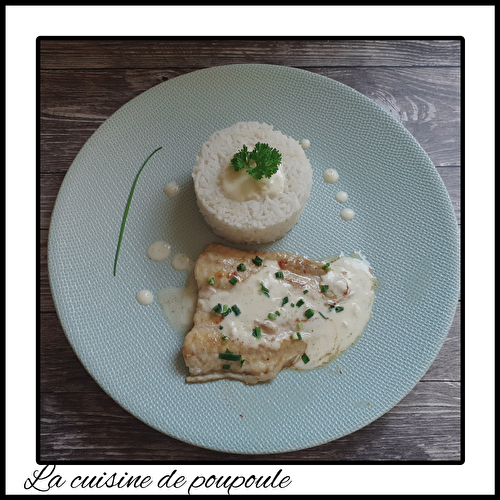 Loup de mer et sauce échalote citron