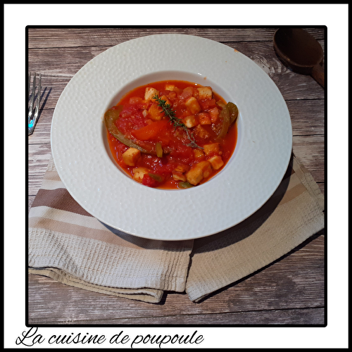 Tofou à la basquaise