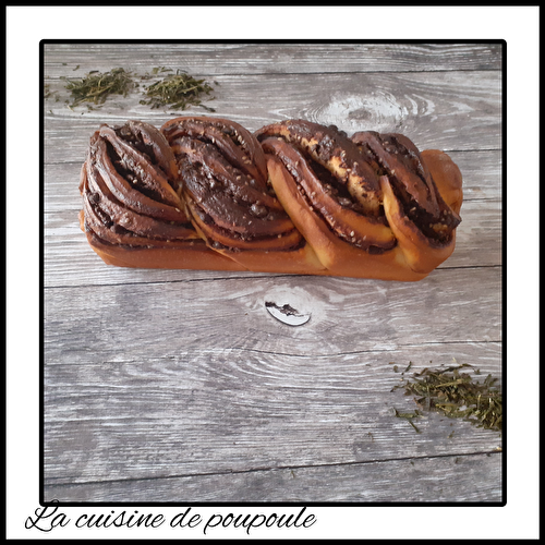 Krantz cake ou Babka tahini-chocolat