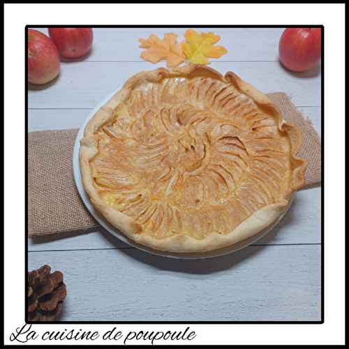 Tarte aux pommes au flan