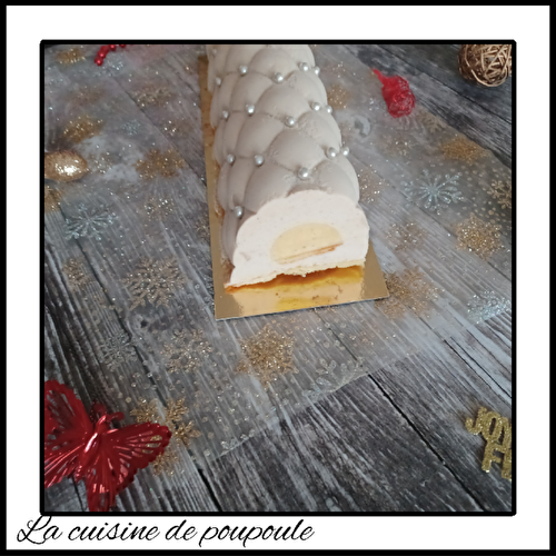 Bûche à la vanille et crème de marrons
