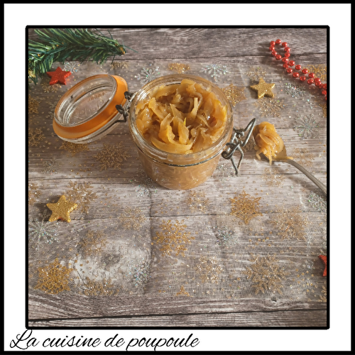 Confit d’oignons aux épices de Noël