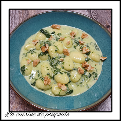 Gnocchis aux épinards et au gorgonzola