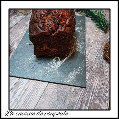 Pain d’épices marbré au chocolat