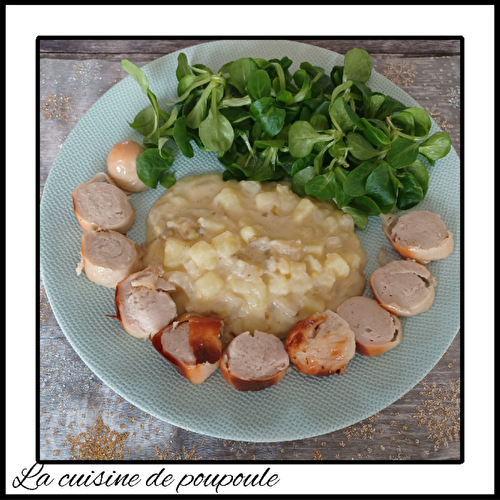 Stoemp aux endives et boudin blanc Truffés