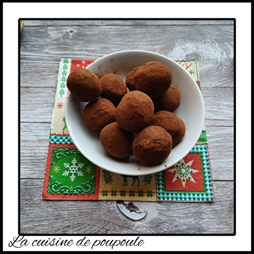 Truffes au chocolat noir