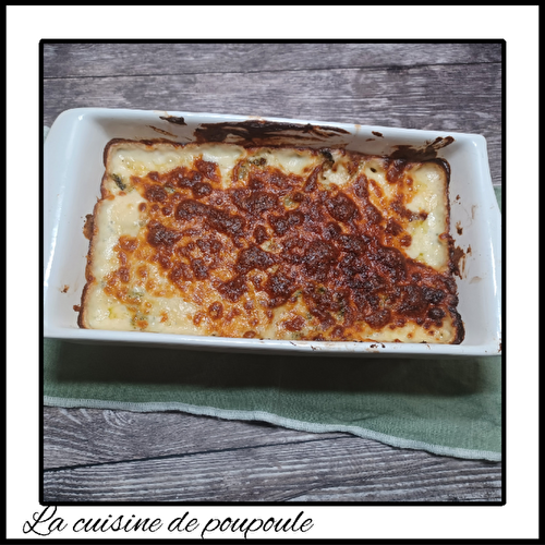 Gratin de brocolis et pommes de terre