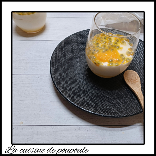 Mousse fruit de la passion et lait de coco