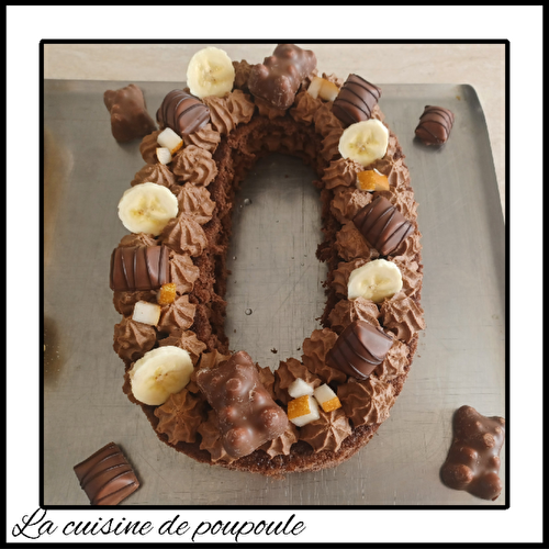 Numbers cake au chocolat