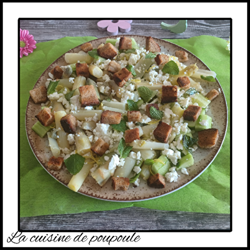 Spring panzanella