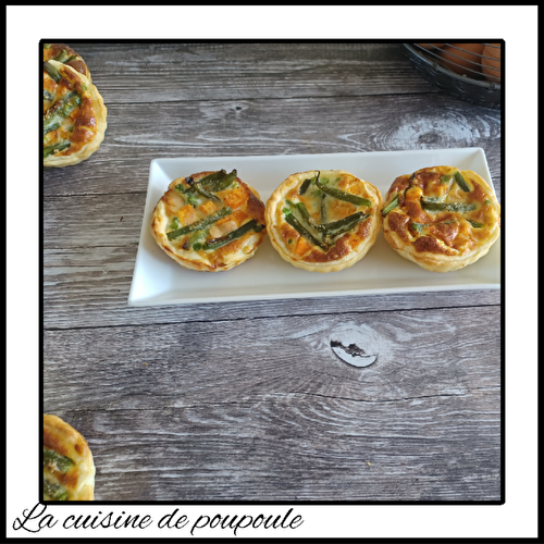 Tartelettes feuilletées aux légumes