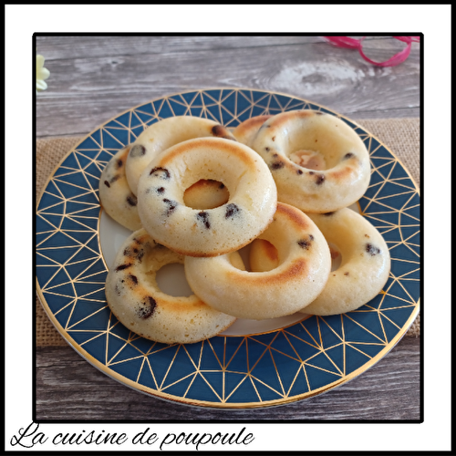 Donuts au citron et copeaux de chocolat