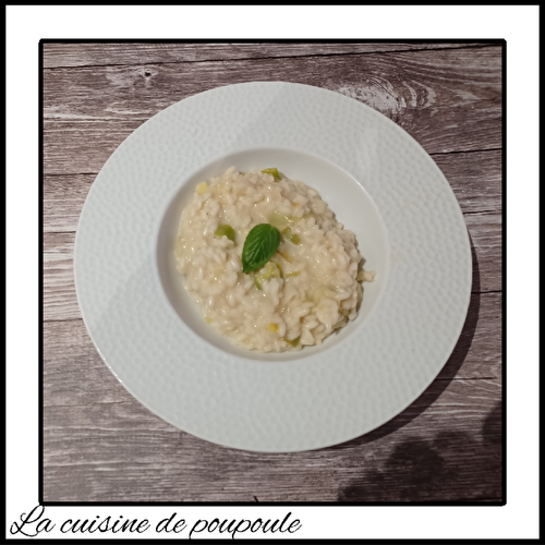 Risotto aux poireaux et St Marcellin