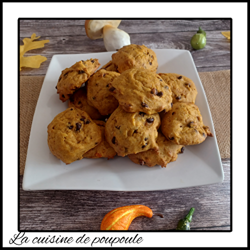 Cookies au potiron et pépites de chocolat