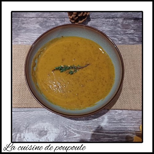 Soupe de lentilles & patates douces