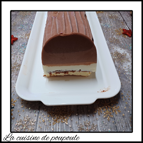 Bûche aux 3 chocolats