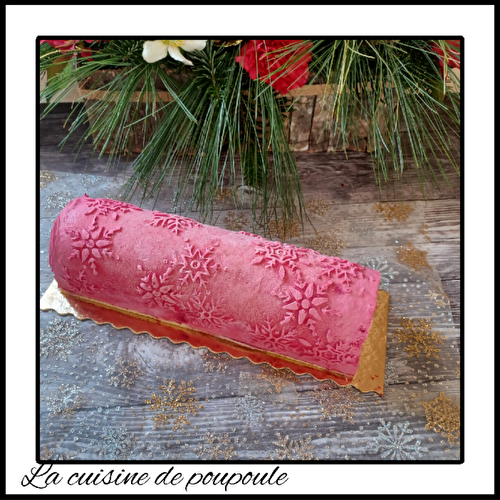 Bûche fraise/vanille