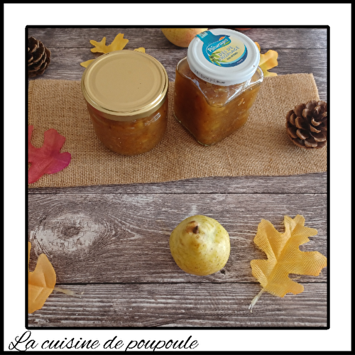 Confiture de poires à la vanille